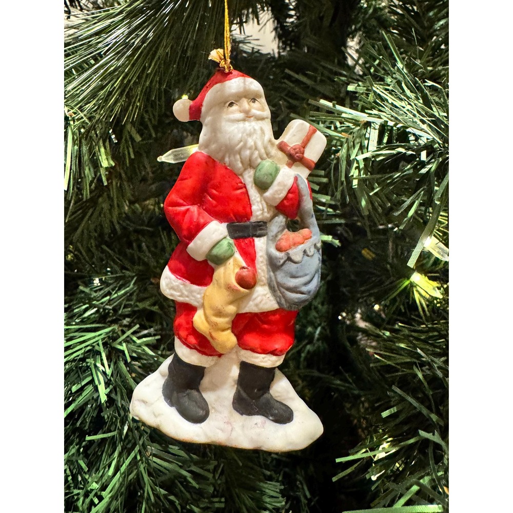 Russ Berrie 1980's Santa Claus Ornament
